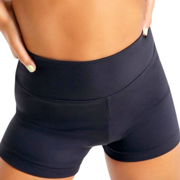 Capezio Bottoms Capezio Girls High Waist Black Booty Shorts Girls